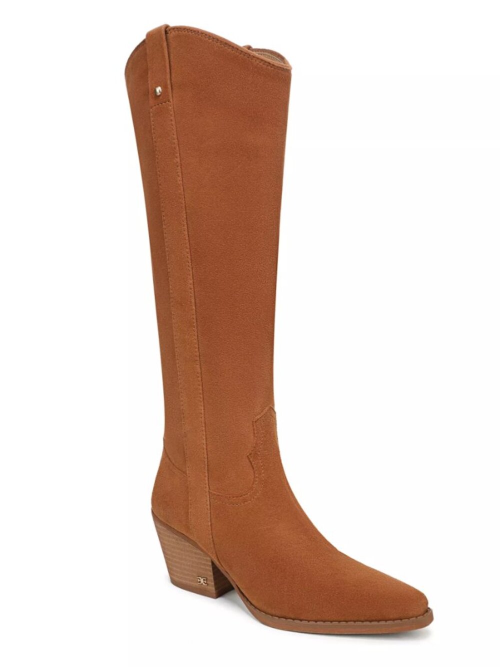 Sam Edelman Wyatt Suede Western Boots – Frontier Brown – Size 7 – NWT